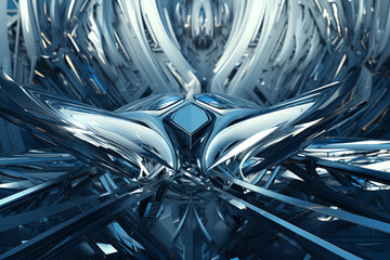 a futurism space ship with abstract structure. generative AI