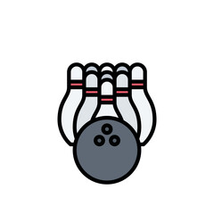 bowling, ball, pin, sport, strike, game, bowl, illustration, leisure, isolated, skittle, fun, competition, white, activity, vector, 3d, object, equipment, ten, red, play, sphere, sports, recreation