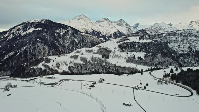 Drohnenaufnahme Graubünden/Schweiz