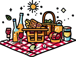 picnic png graphic clipart design