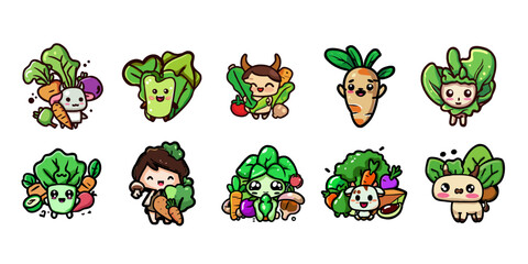 Vegan vector graphic clipart design