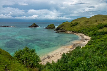 Mandalika coastal resort area, Central Lombok Regency, West Nusa Tenggara, Indonesia.