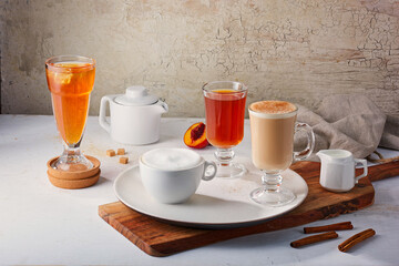 tea range in a bright morning light