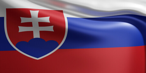 3d flag of slovakia