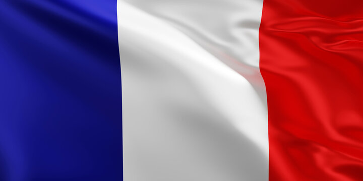 3d flag of france