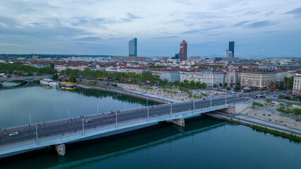 Fototapeta premium Vue sur Lyon