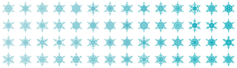 snowflakes thin line icon set such as pack of simple snowflake, snowflake, snowflake, icons for report, presentation, diagram, web design