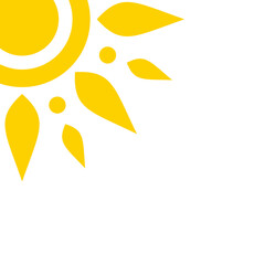 Obraz premium Sun Corner Illustration