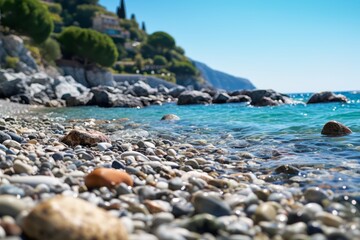 Rocky beach in the Mediterranean 