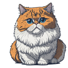 Cute Cat illustration, Vector