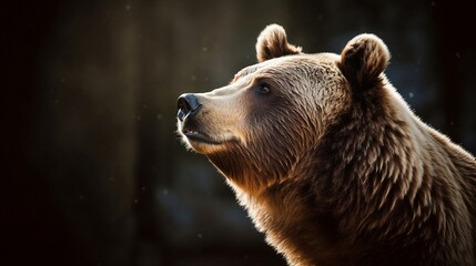 Fototapeta premium brown bear close up