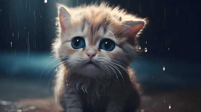 crying cat sad