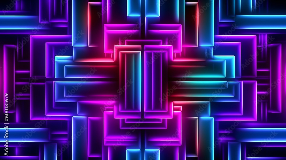 Poster colorful abstract lines as a background created with generative ai technology