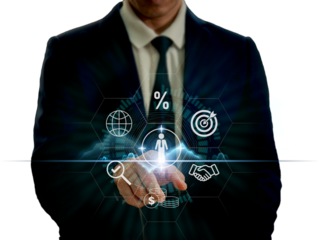 Concept of customer behavior, buyer persona, and strategies for marketing Personalization of marketing and customer-focused tactics utilizing a computer to research potential customers.