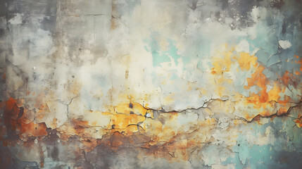 Old distressed wall, grunge texture created using Generative AI Technology