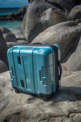 bag camera waterproof case ready for adventure trip. Generative AI