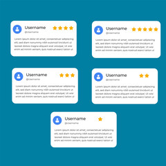 Vector Illustration rating review menu customer interface