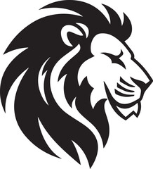 Lion head logo icon, lion face vector Illustration, on a isolated background, SVG