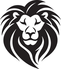 Lion head logo icon, lion face vector Illustration, on a isolated background, SVG