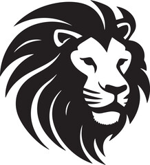 Lion head logo icon, lion face vector Illustration, on a isolated background, SVG