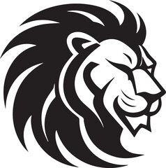 Lion head logo icon, lion face vector Illustration, on a isolated background, SVG