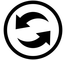 refresh arrow icon in png format. recycle, refresh, reload sign.