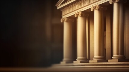 An old bank with copy space, place for text