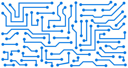 Fototapeta Technology background, futuristic circuit board pattern, electronic motherboard, abstract background with high-tech technology texture – stock vector obraz