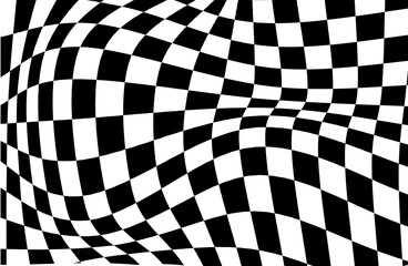 abstract checkerboard wave pattern background