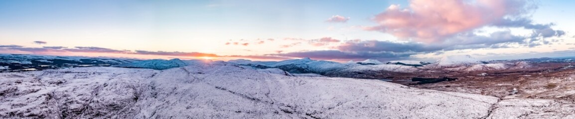 Aerial view of the Gartan Mountain, County Donegal - Ireland