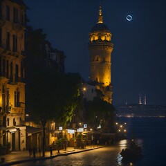 Fototapeta premium night view of the old town square