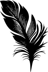 Feathers - High Quality Vector Logo - Vector illustration ideal for T-shirt graphic