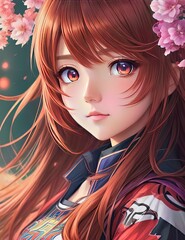 The most cutest Waifu | Cute Anime Girl | Gorgeous anime girl portrait | Generated by ai Generative