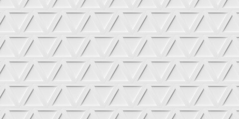 Inset zig-zag white triangle grid geometrical background wallpaper banner pattern flat lay top view from above