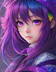 The most cutest Waifu | Cute Anime Girl | Gorgeous anime girl portrait | Generated by ai Generative