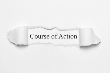 Course of Action	