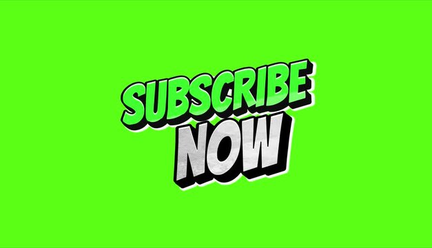 SUBSCRIBE NOW green screen vedio ,subscribe icon,subscribe button