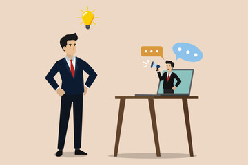 Business people get ideas after seeing inspiration from the media.