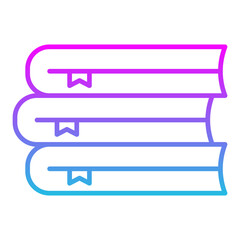 Books Line Gradient Icon