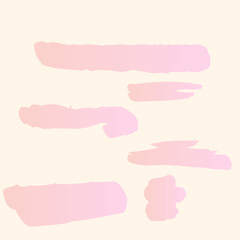 Brush shape pink color