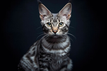 Fototapeta na wymiar Adorable Maine Coone Cat, with a charming personality, ai generated
