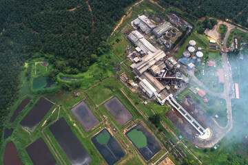 Palm Oil Mill view from above