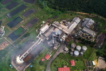 Aerial view of Palm Oil Mill