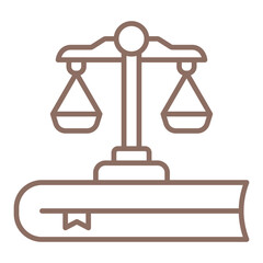 Law Multicolor Line Icon