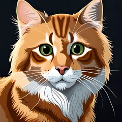 Fototapeta premium cartoon cute cat