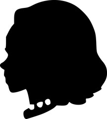 black woman face icon
