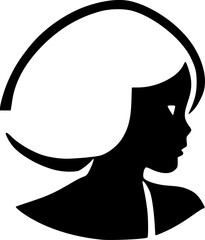 black woman face icon