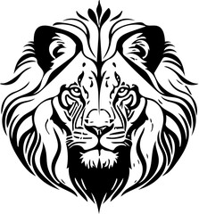 lion head vector illustration lion head tattoo, svg of lion head black and white 