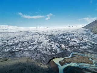 Jęzor lodowcowy, lodowiec, islandia © Agata