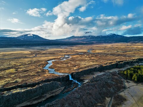 Park narodowy, krajobrazowy &THORN;ingvellir, Islandia
